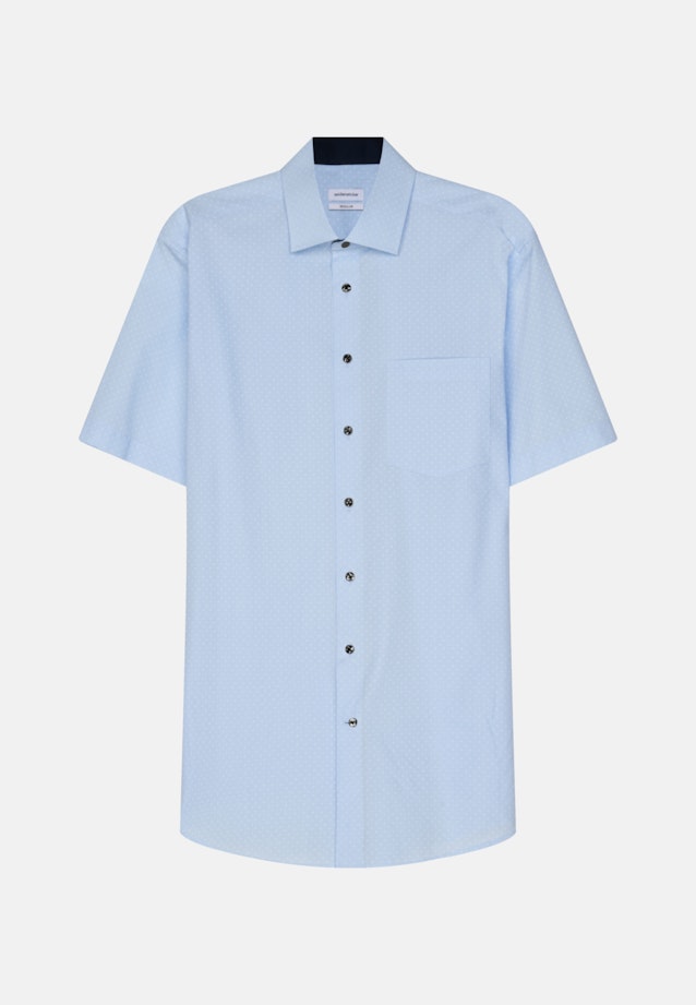 Regular Business Hemd Druck in Hellblau |  Seidensticker Onlineshop