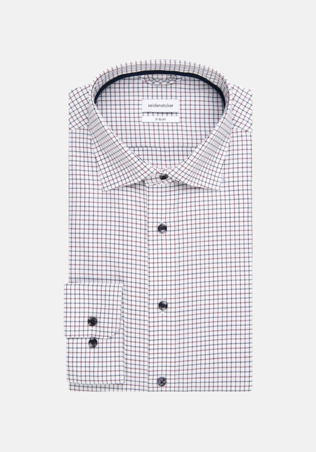 Non-iron Twill Business Shirt in X-Slim with Kent-Collar in Red |  Seidensticker Onlineshop