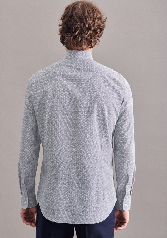 Shaped Chemise Business Imprimé in Bleu Foncé | Seidensticker Onlineshop