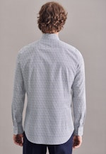 Shaped Chemise Business Imprimé in Bleu Foncé |  Seidensticker Onlineshop