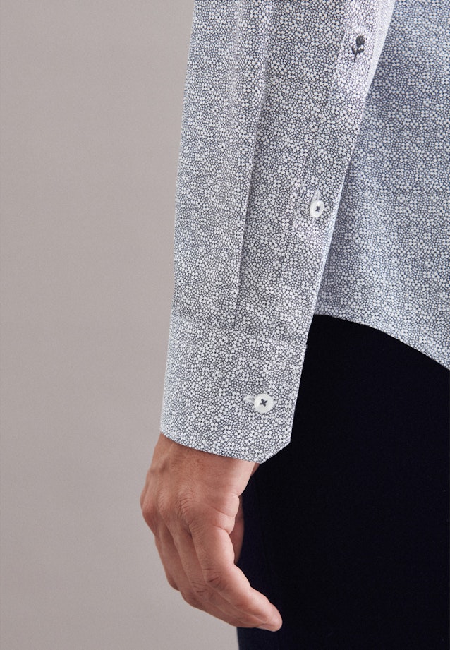 Shaped Chemise Business Imprimé in Bleu Foncé |  Seidensticker Onlineshop