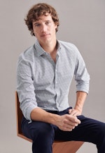 Shaped Chemise Business Imprimé in Bleu Foncé |  Seidensticker Onlineshop