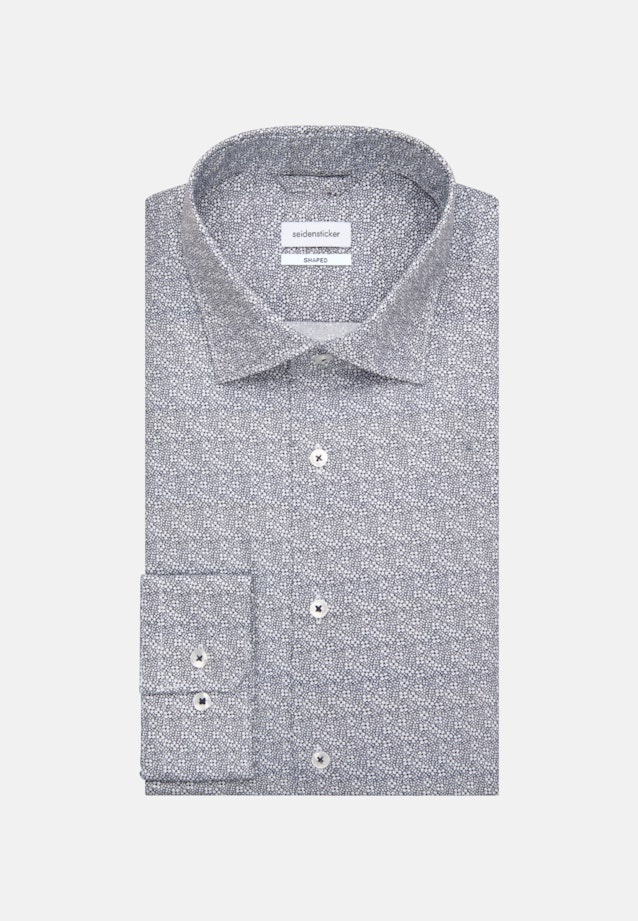 Chemise Business Shaped Popeline Col Kent in Bleu Foncé |  Seidensticker Onlineshop