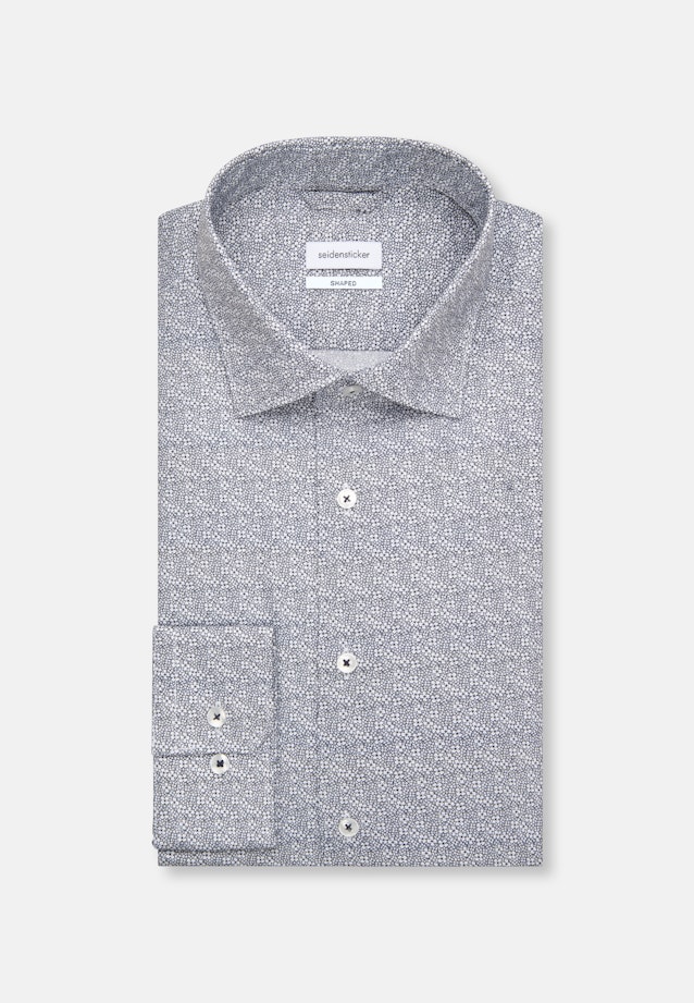 Shaped Chemise Business Imprimé in Bleu Foncé |  Seidensticker Onlineshop