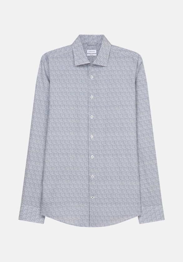 Shaped Chemise Business Imprimé in Bleu Foncé | Seidensticker Onlineshop