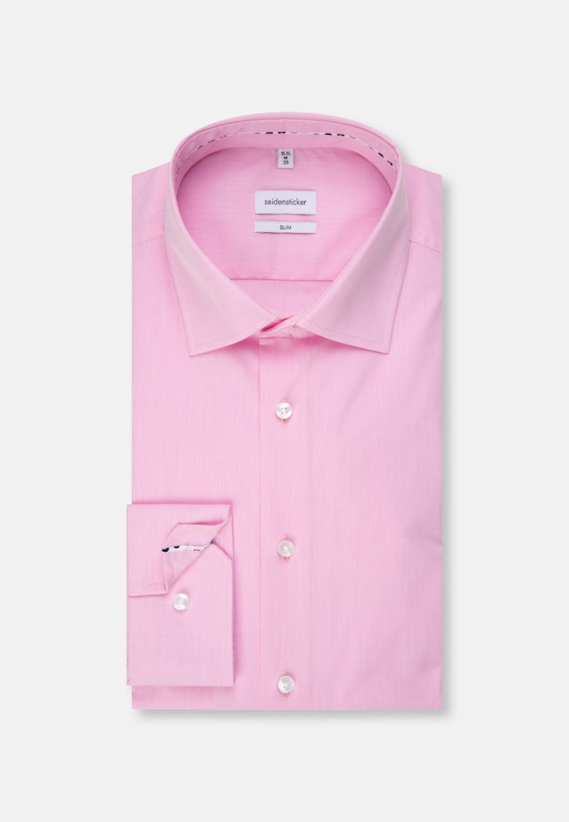 Slim Business Hemd Uni in Rosa/Pink |  Seidensticker Onlineshop