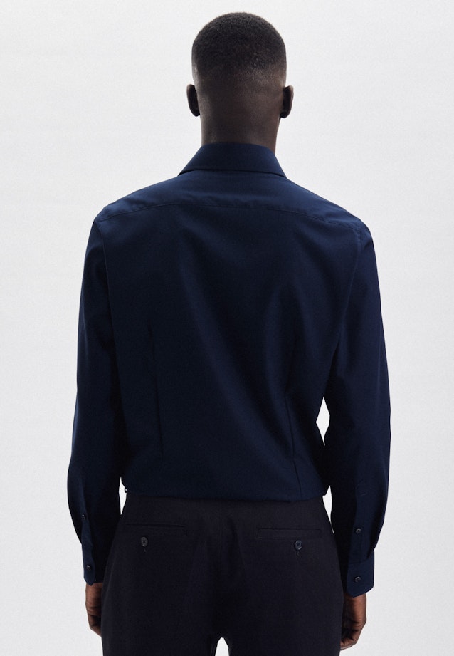 Slim Business Hemd Uni in Dunkelblau |  Seidensticker Onlineshop