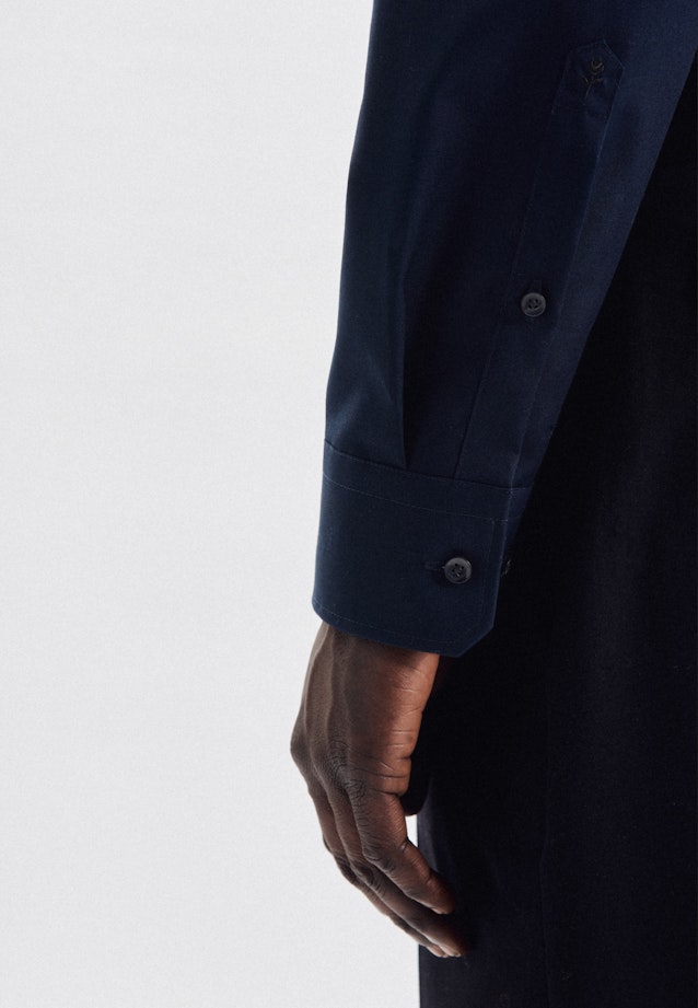 Slim Business Hemd Uni in Dunkelblau |  Seidensticker Onlineshop