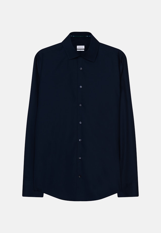 Slim Business Hemd Uni in Dunkelblau |  Seidensticker Onlineshop