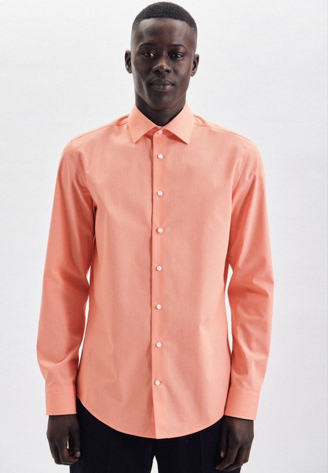 Slim Business shirt Uni in Orange |  Seidensticker Onlineshop