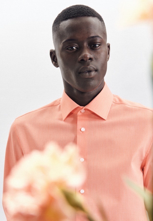 Slim Business shirt Uni in Orange |  Seidensticker Onlineshop
