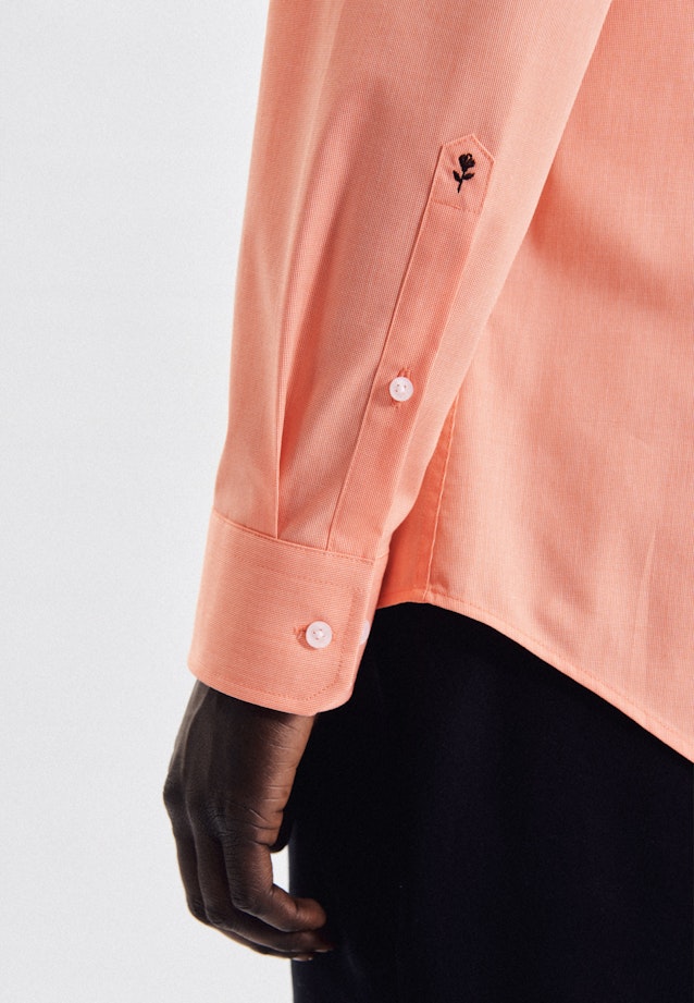 Slim Business shirt Uni in Orange |  Seidensticker Onlineshop