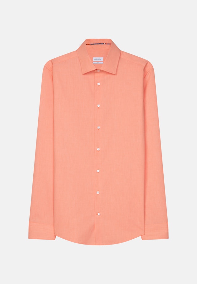 Slim Business shirt Uni in Orange |  Seidensticker Onlineshop