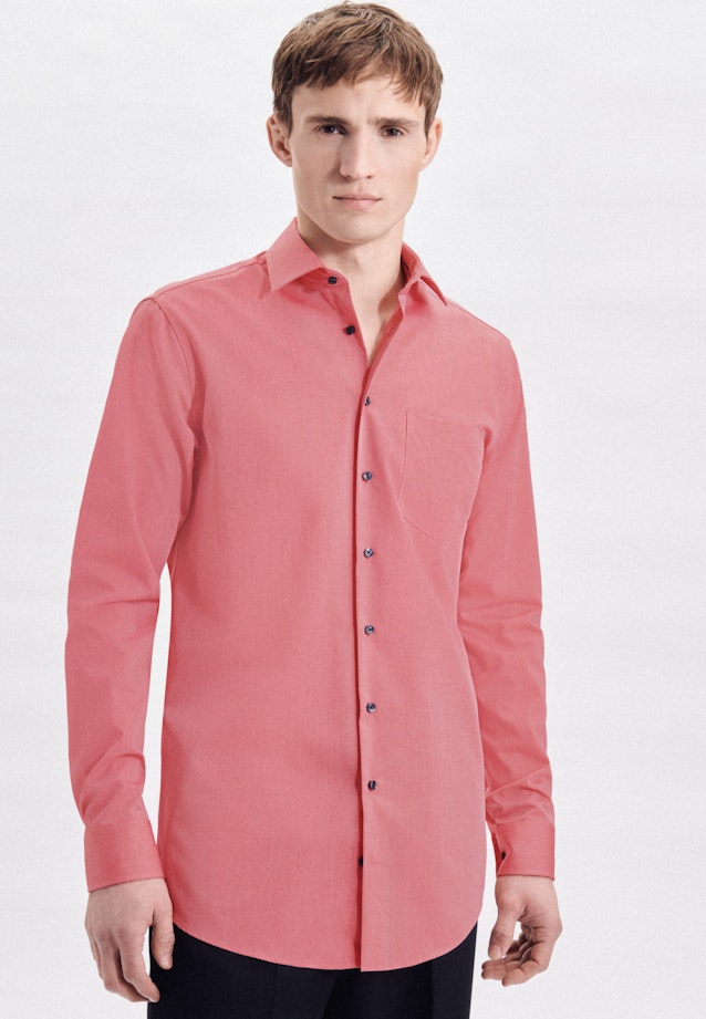 Regular Business Hemd Uni in Rot |  Seidensticker Onlineshop