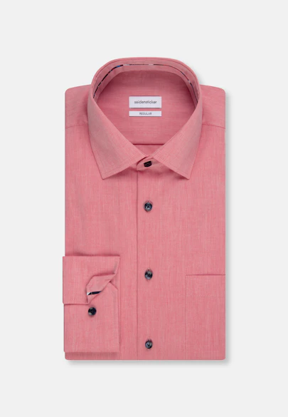 Regular Chemise d'affaires Uni in Rouge |  Seidensticker Onlineshop