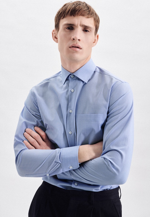 Regular Business shirt Uni in Light Blue |  Seidensticker Onlineshop