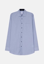 Regular Business Hemd Gestreift in Mittelblau |  Seidensticker Onlineshop