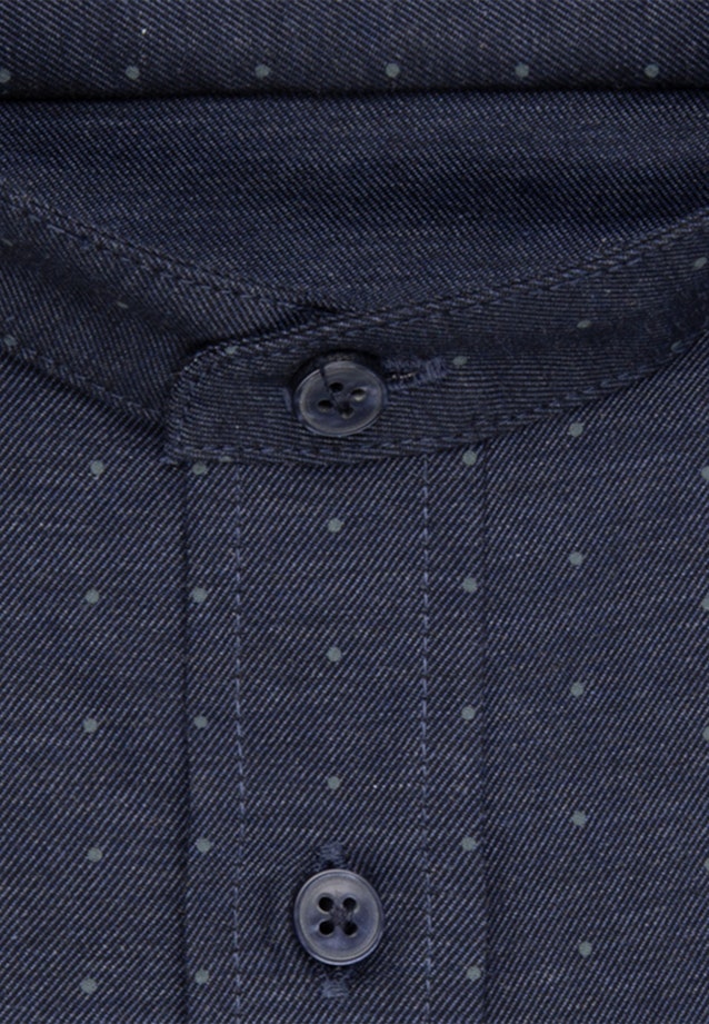 Business Shirt in Regular with Stand-Up Collar in Dark Blue |  Seidensticker Onlineshop