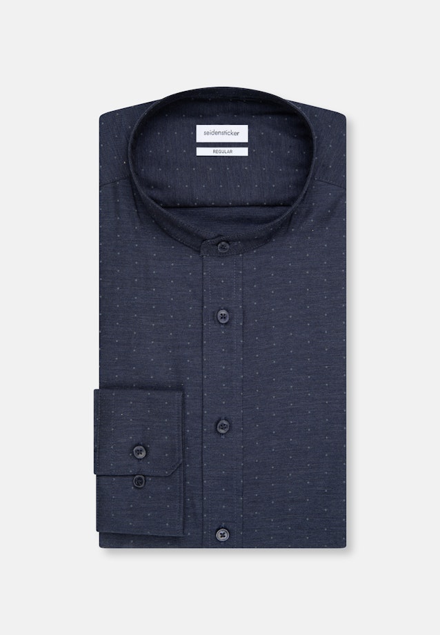 Regular Chemise d'affaires A Pois in Bleu Foncé |  Seidensticker Onlineshop