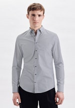 Slim Business Hemd Streifen in Dunkelblau |  Seidensticker Onlineshop