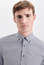 Slim Business Hemd Streifen in Dunkelblau |  Seidensticker Onlineshop