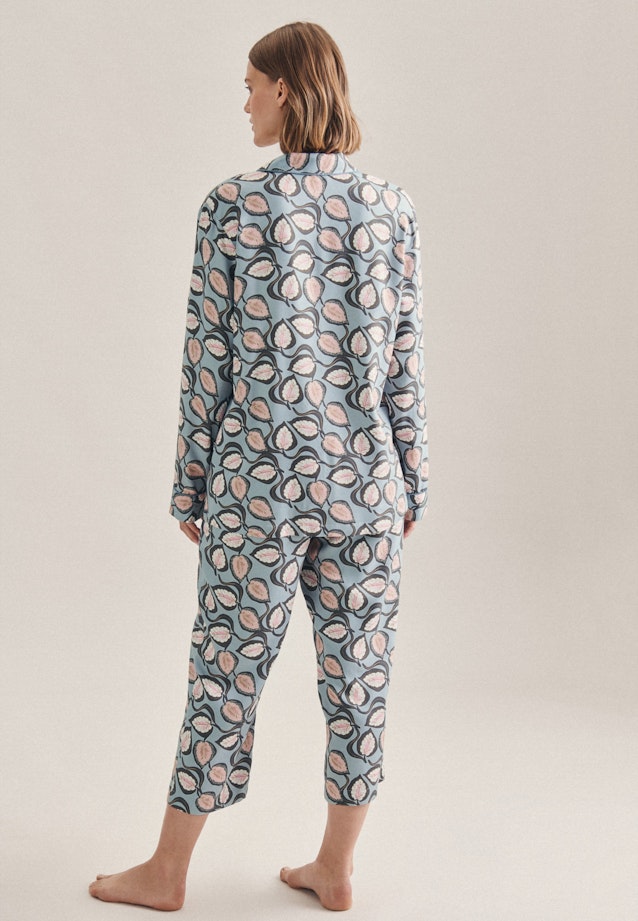Pyjama aus 100% Viskose in Hellblau |  Seidensticker Onlineshop