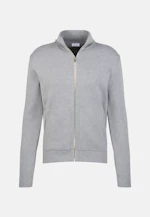 Regular Strick-Jacke Uni in Grau |  Seidensticker Onlineshop