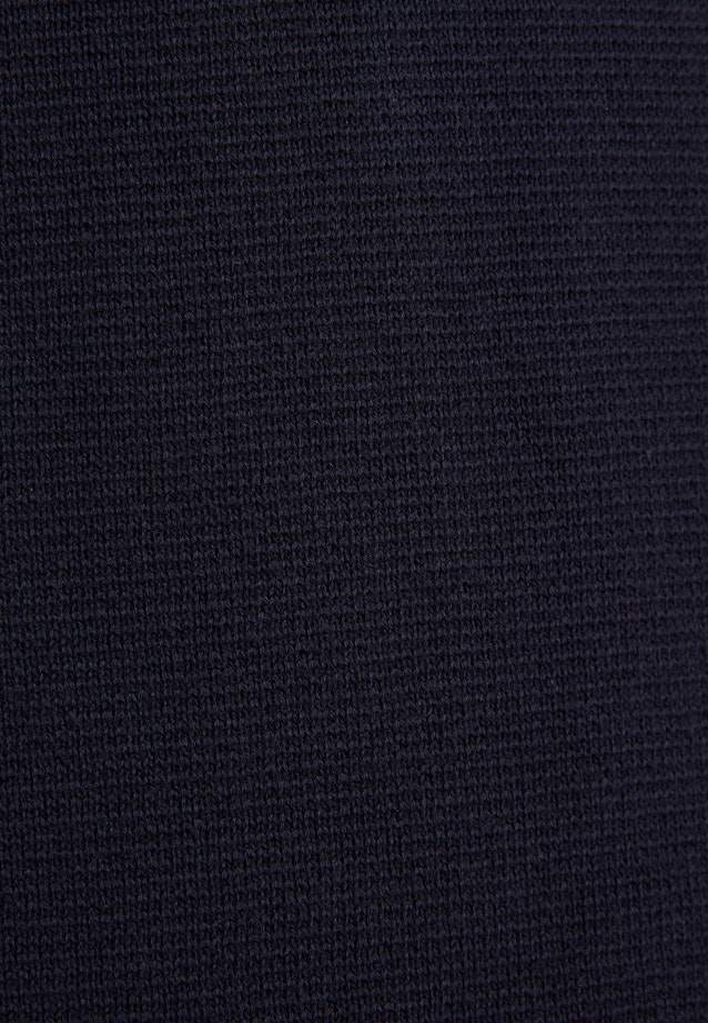Regular Strick-Jacke Uni in Dunkelblau |  Seidensticker Onlineshop