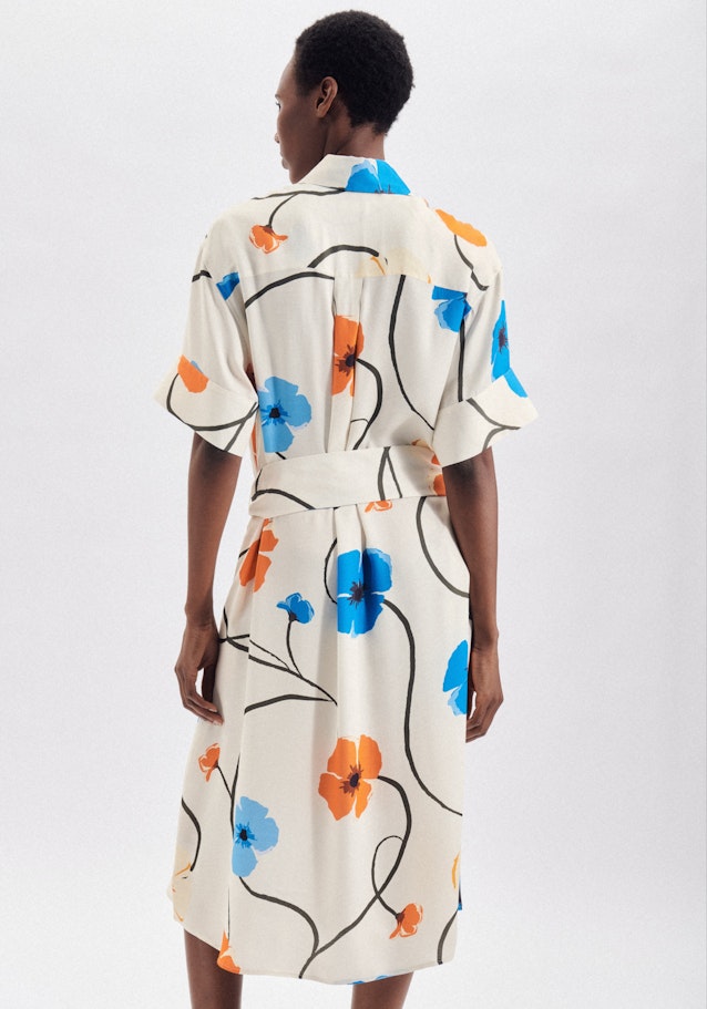 Satin Midi Dress in Ecru |  Seidensticker Onlineshop