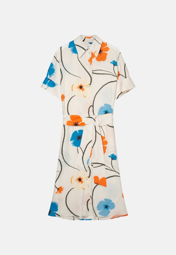 Satin Midi Dress in Ecru |  Seidensticker Onlineshop
