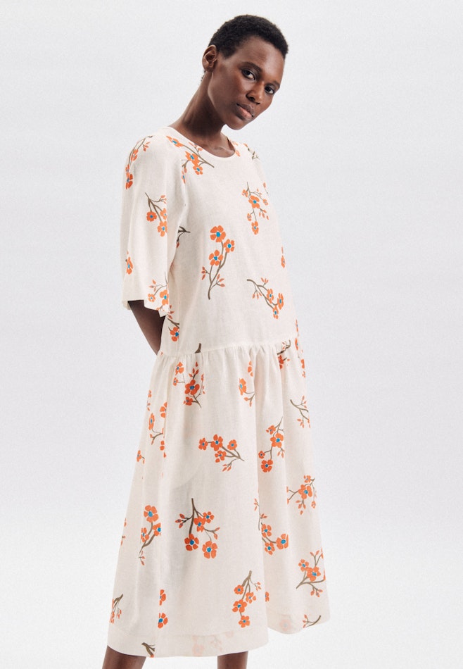 Leinen Midi Kleid in Ecru | Seidensticker Onlineshop