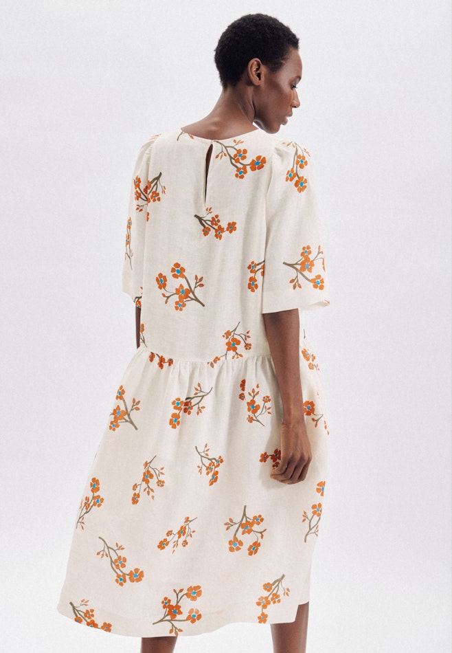 Leinen Midi Kleid in Ecru | Seidensticker Onlineshop