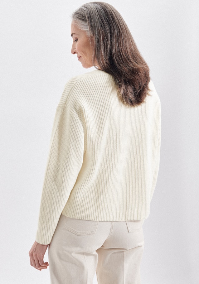 Regular Fit Pullover Uni in Ecru | Seidensticker Onlineshop