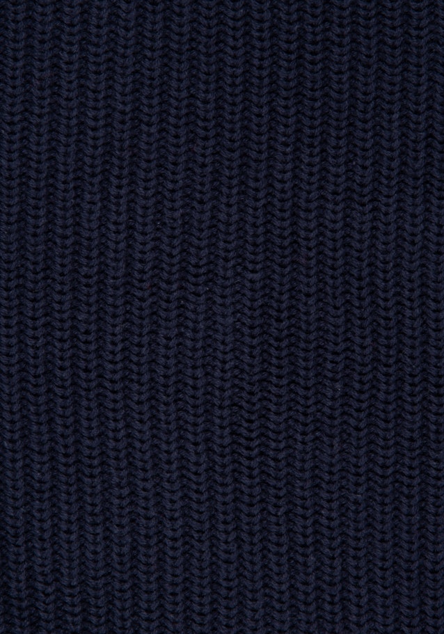 Regular Fit Pullover Uni in Dunkelblau | Seidensticker Onlineshop
