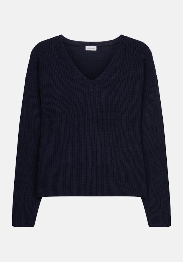 Regular Fit Pullover Uni in Dunkelblau | Seidensticker Onlineshop