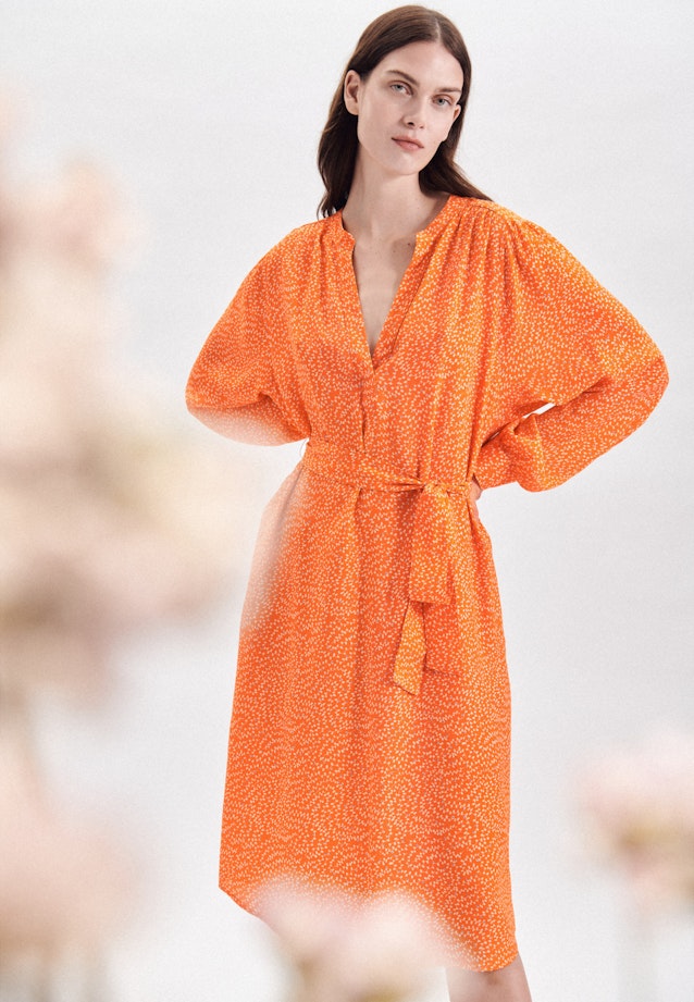 Robe Regular Manche Longue in Orange |  Seidensticker Onlineshop