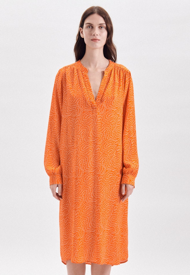 V-Neck Dress in Orange | Seidensticker online shop