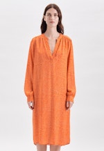 Krepp Midi Kleid in Orange |  Seidensticker Onlineshop