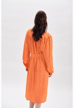 Krepp Midi Kleid in Orange |  Seidensticker Onlineshop