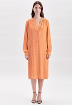 Krepp Midi Kleid in Orange |  Seidensticker Onlineshop