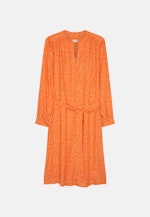 Krepp Midi Kleid in Orange |  Seidensticker Onlineshop