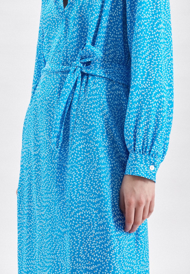 V-Neck Dress in Medium Blue |  Seidensticker Onlineshop