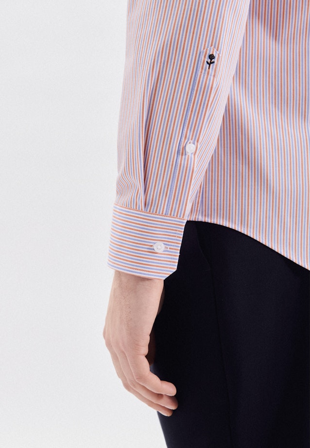 Shaped Chemise d'affaires rayures in Orange |  Seidensticker Onlineshop