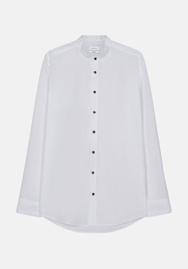 Non-iron Popeline Business overhemd in Regular with Opstaande Kraag in Wit |  Seidensticker Onlineshop