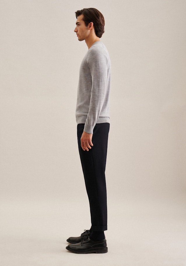 V-Neck Pullover in Grau |  Seidensticker Onlineshop