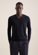 V-Neck Pullunder Regular in Navy |  Seidensticker Onlineshop