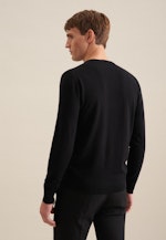Regular Pullover Uni in Schwarz |  Seidensticker Onlineshop