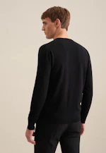 V-neck Pullover  , Uni in Black |  Seidensticker Onlineshop