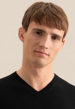 Regular Pullover Uni in Schwarz |  Seidensticker Onlineshop