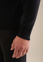 Regular Pullover Uni in Schwarz |  Seidensticker Onlineshop